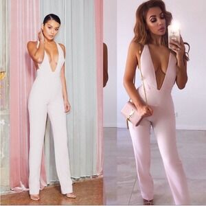 HOUSE OF CB Analyn Jumpsuit Blush